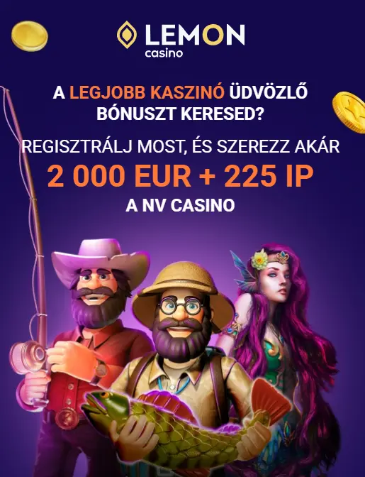 Lemon Casino üdvözlő bónusz